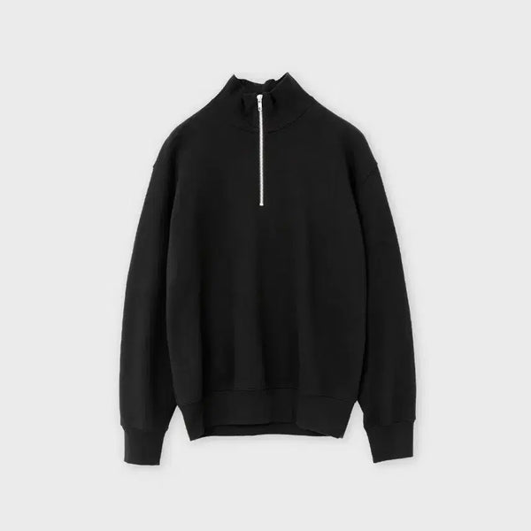 [BUNJANG] Brown Yak Soft Sweat Half Zip-Up 3 Black / 브라운야드 소프트 스웻 하프 집업 3 블랙 / 쿼터집업 반집업 맨투맨