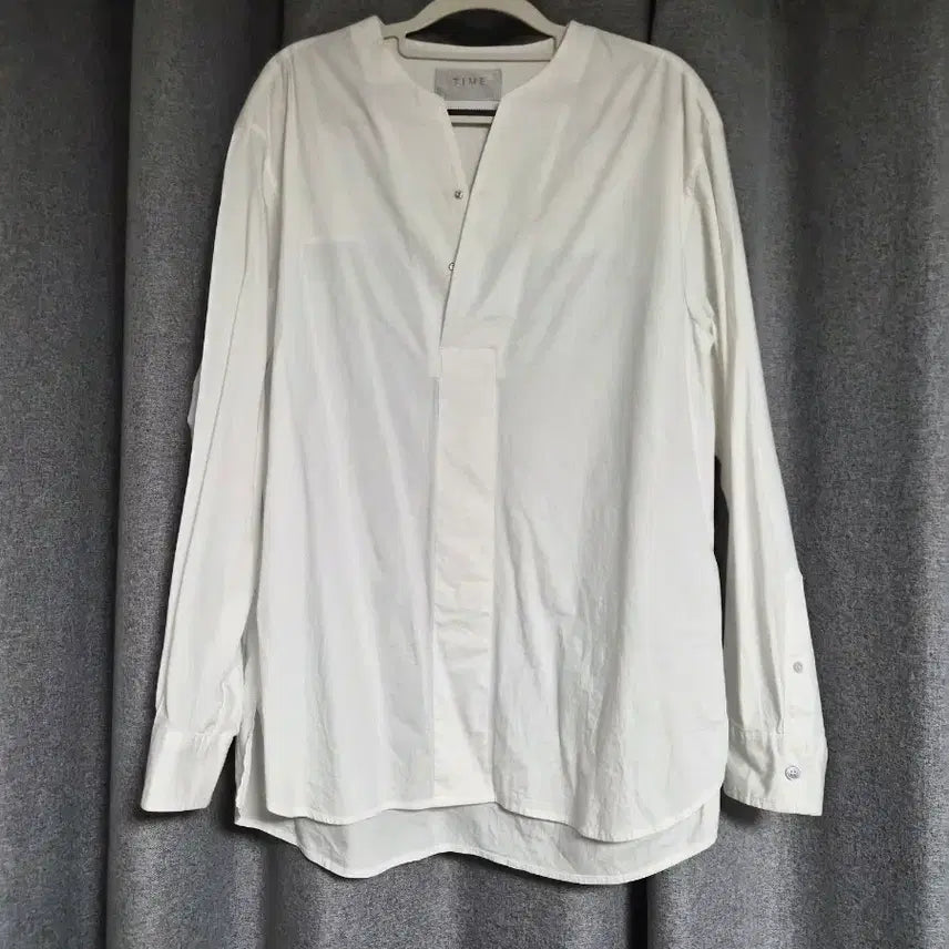 [BUNJANG] Time Homme Notched Neck Shirt / 타임옴므 노치넥 셔츠 팝니다