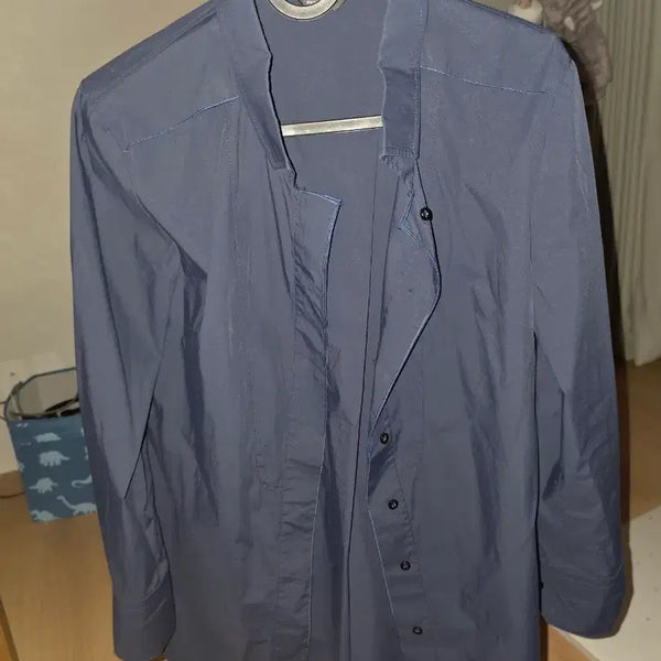 [BUNJANG] TIMEPOSTMODERN Navy Shirt / 타임포스트모던 네이비 셔츠 82-94-160