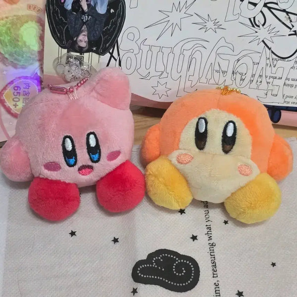 [BUNJANG] Kirby & Waddle Dee Plush Keychain Bundle Set / 커비 웨이들디 인형 키링 일괄