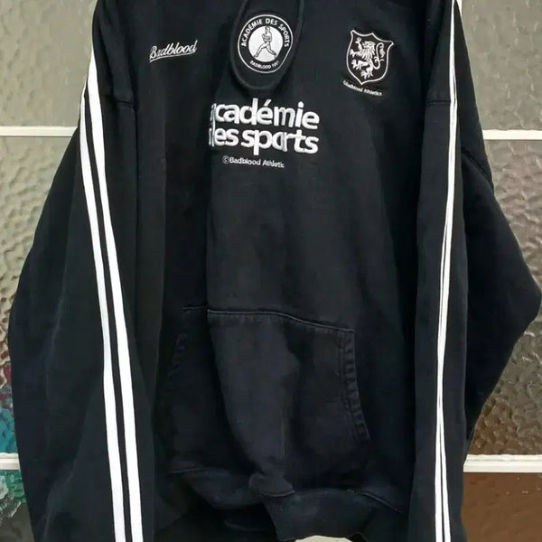 [BUNJANG] Blood Academy Sports Hoodie Black / 블러드 아카데미 스포츠 후드티 블랙