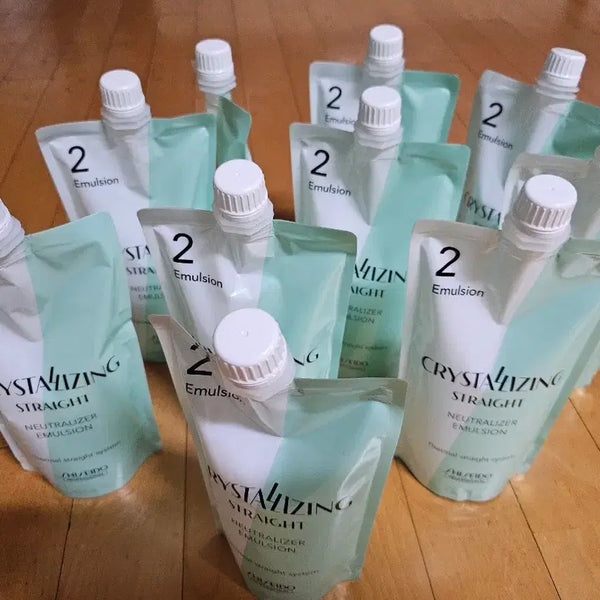 [BUNJANG] Shiseido Crystallizing Straight Neutralizer Emulsion 400ml (10-Piece Bundle) / 시세이도크림중화제,2제,스트레이트에멀젼,400ml 10개,스트레이트매직
