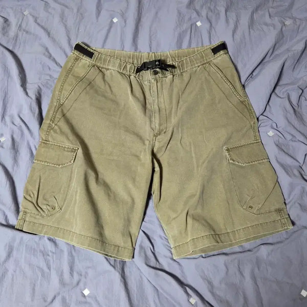 [BUNJANG] Vans Banding Shorts Vintage Khaki L / 반스 밴딩 쇼츠 빈티지 카키 L