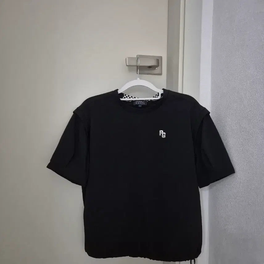 [BUNJANG] Pearly Gates Puff String Short Sleeve T-Shirt / 파리게이츠 퍼프스트링 반팔티셔츠