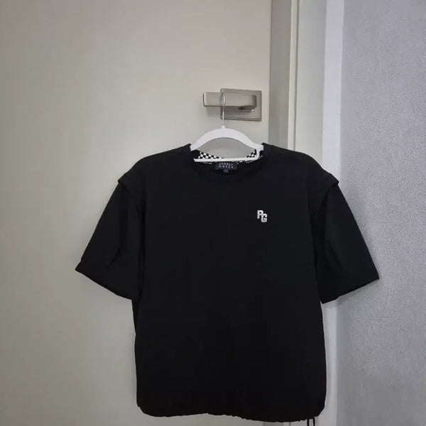 [BUNJANG] Pearly Gates Puff String Short Sleeve T-Shirt / 파리게이츠 퍼프스트링 반팔티셔츠