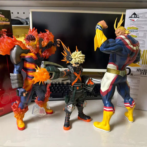 [BUNJANG] All Might & Endeavor D Prize Figure Bundle (Katsuki Bakugo Bonus) / 올마이트 피규어 + 엔데버 피규어