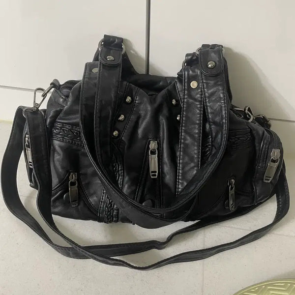 [BUNJANG] Urban Unique Vintage Leather Shoulder Bag / 어반유니크 빈티지 레더 숄더백