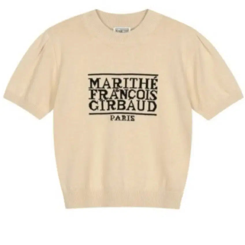 [BUNJANG] Marithe Francois Girbaud Knit T-Shirt / 마리떼 반팔 니트