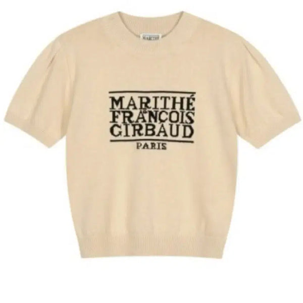 [BUNJANG] Marithe Francois Girbaud Knit T-Shirt / 마리떼 반팔 니트