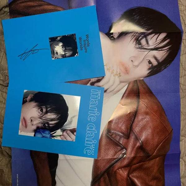 [BUNJANG] Lee Know Double-Sided Poster & Signed Bookmark / 리노 양면 포스터&싸인 북마크