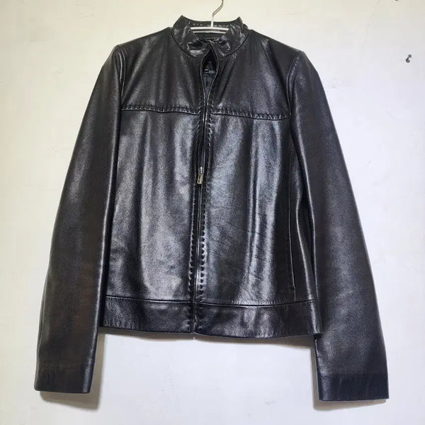 [BUNJANG] MEMBER HOLIDAY Vintage Black Lambskin Jacket 90 / 빈티지존 MEMBER HOLIDAY 양가죽 자켓 90