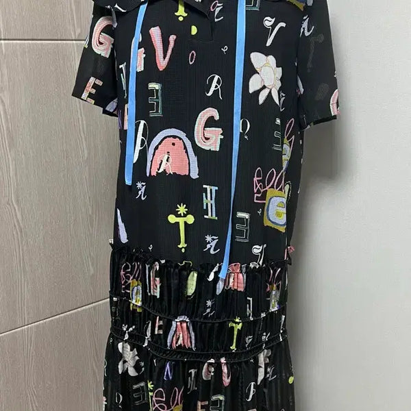 [BUNJANG] Ozzie Coen Patterned Hooded Dress / 한섬 오즈세컨 패턴 후드 원피스