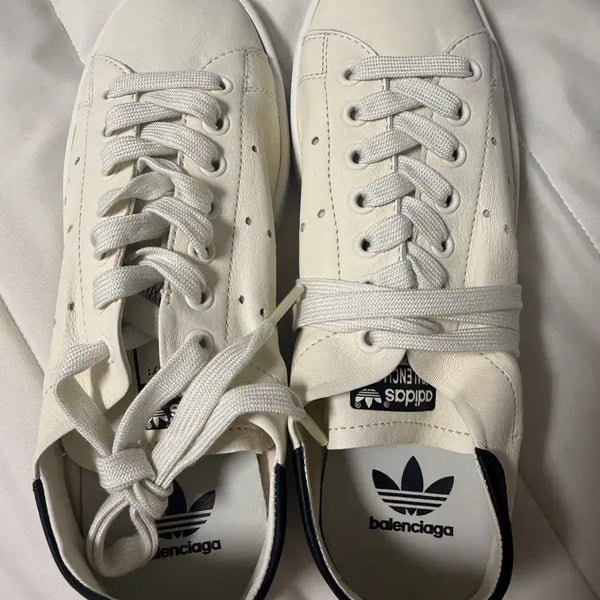 [BUNJANG] Balenciaga x Adidas Stan Smith Off-White/Black Sneakers (Size 37) / 발렌시아가 스탠스미스 오프화이트 블랙 37