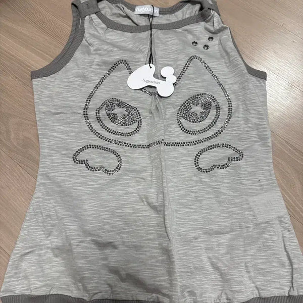 [BUNJANG] HugYourskin Hugging Hotfix Sleeveless Top / 새상품) 허그유어스킨 허깅 핫픽스 나시 슬리브리스