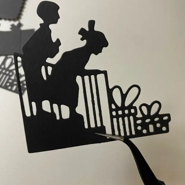 [BUNJANG] Christmas Stamp Frame Die-Cut Sticker / 다이컷)) 크리스마스 선물, 우표액자))다꾸