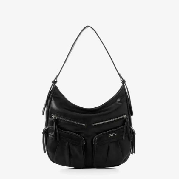 [BUNJANG] Squareline Cabala Shoulder Bag Black / 스퀘어라인 카바라 숄더백 가방 블랙