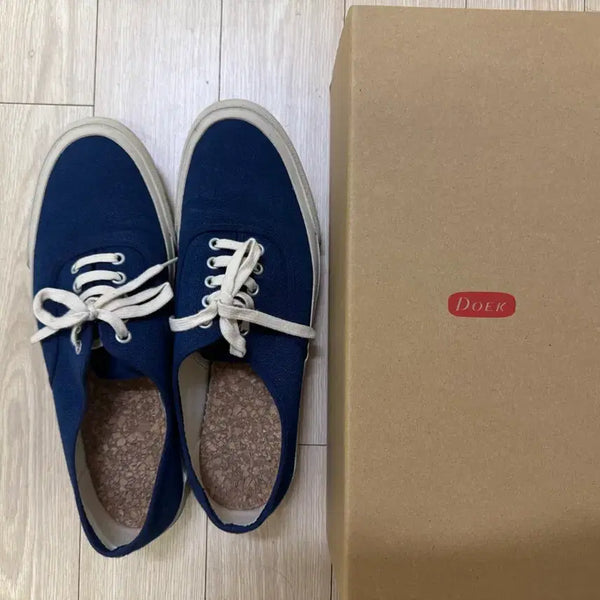 [BUNJANG] DOEK SHOES Navy Canvas Sneakers / DOEK SHOES 둑 슈