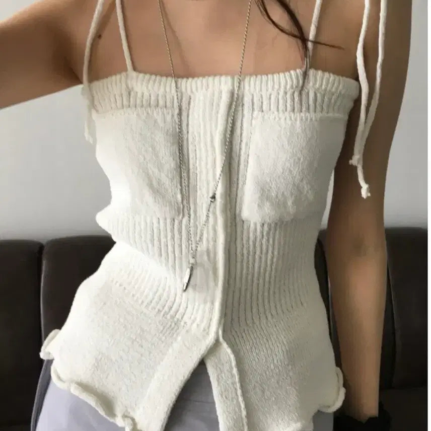 [BUNJANG] Breed Sleeveless Knit Top / 브리드 나시 니트