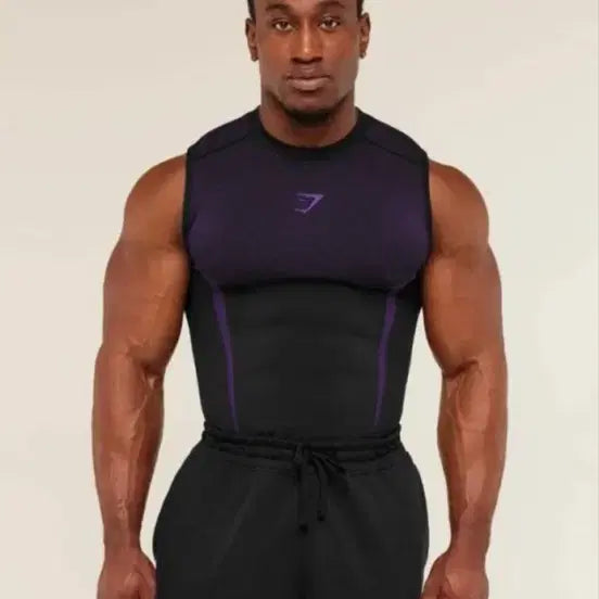 [BUNJANG] Gymshark Onyx V5 Athletic Purple Tank Top - Medium / [새상품] M 짐샤크 오닉스 퍼플 탱크나시