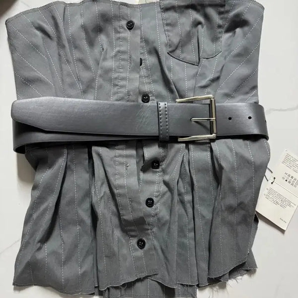 [BUNJANG] ZARA Belted Sleeveless Top / 새상품) 자라 벨트 탑