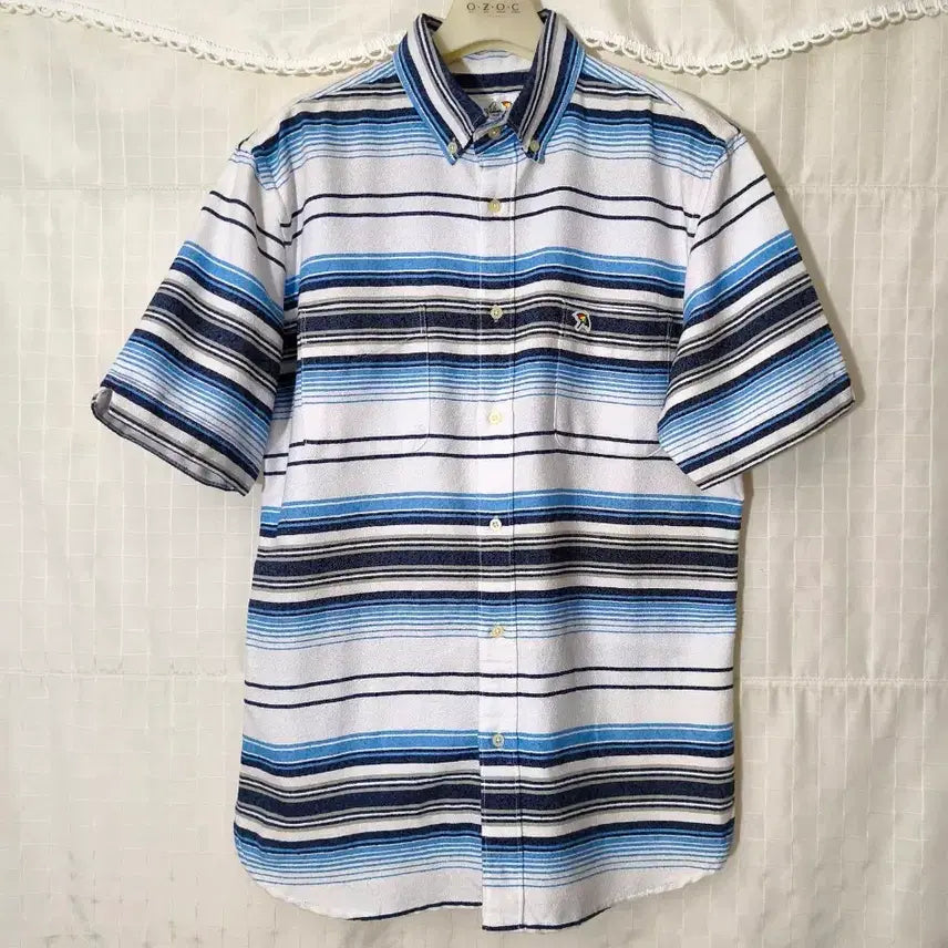 [BUNJANG] Arnold Palmer USA Classic Stripe Short Sleeve Shirt / 새제품!USA 아놀드파마 일본에 반팔 셔츠 정품 .105110
