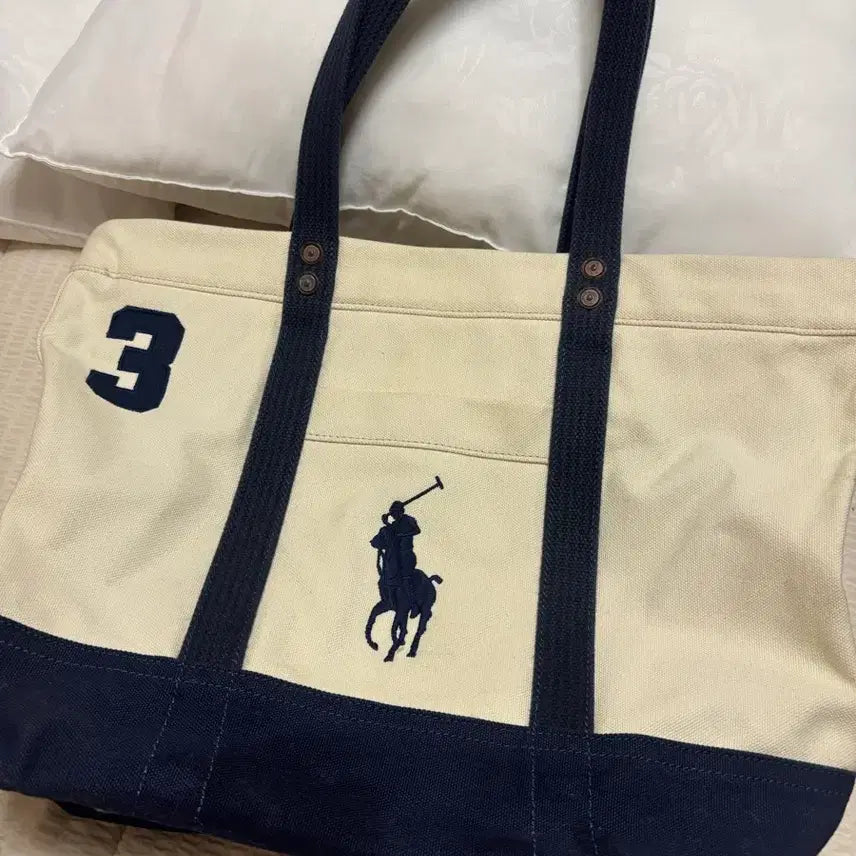 [BUNJANG] Polo Ralph Lauren Canvas Shoulder Bag Tote Diaper Bag / 폴로랄프로렌 캔버스백 여자가방 숄더백 데일리가방 기저귀가방