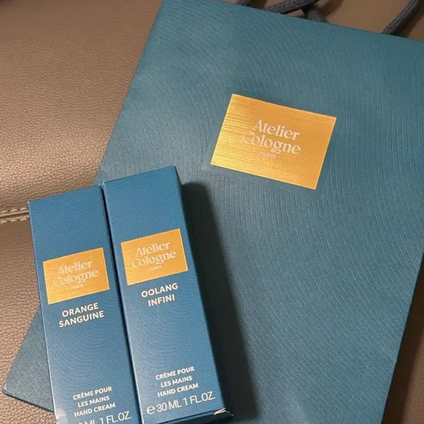 [BUNJANG] Atelier Cologne Hand Cream Bundle Set (Orange Sanguine, Oud Saphir) / 정품) 반택포 아틀리에 코롱 핸드크림 일괄(오랑쥬상긴느, 울랑앙피니)