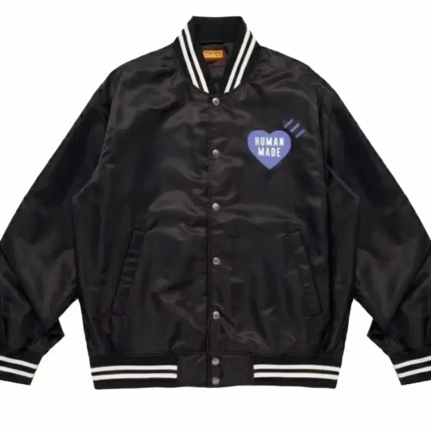 [BUNJANG] Human Made Nylon Stadium Jacket Black M / [M] 휴먼 메이드 나일론 스타디움 자켓 잠실 블랙