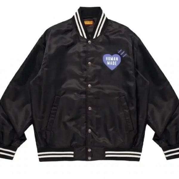 [BUNJANG] Human Made Nylon Stadium Jacket Black M / [M] 휴먼 메이드 나일론 스타디움 자켓 잠실 블랙