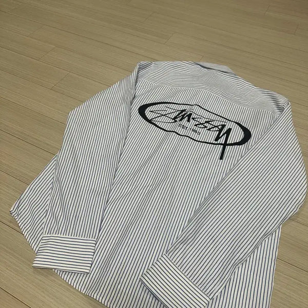 [BUNJANG] STUSH Logo Striped Shirt / 로고 셔츠