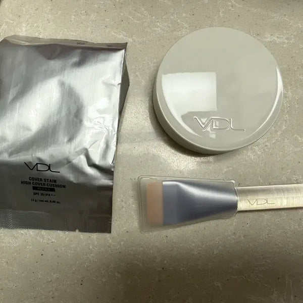 [BUNJANG] VDL Cover Stay High Cover Cushion V02 (Includes Refill and Brush) / VDL 커버스테인 하이커버 쿠션 V02