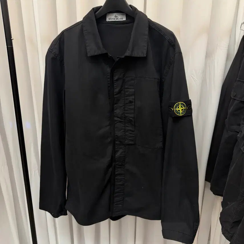 [BUNJANG] Stone Island 25SS Shirt Jacket Black / 스톤아일랜드 셔츠 자켓 25ss
