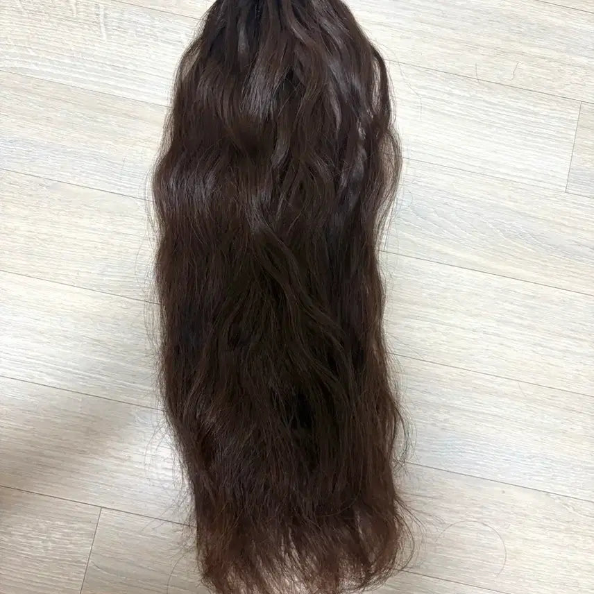 [BUNJANG] Soft Tip Wave Clip-in Hair Extensions Brown 18 Inch - 1 Pack (80 Pcs) / 소프트팁 뉴노팁 웨이브붙임머리 브라운 18인치 한팩