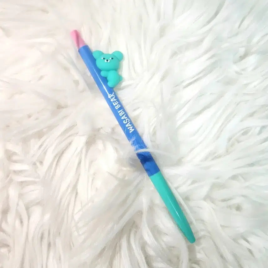 [BUNJANG] Wasabi Bear Figure Ballpoint Pen / [미사용] 와사비베어 피규어 중성펜 0.5