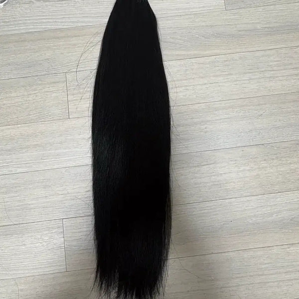 [BUNJANG] Soft Tip Black 18-inch 80-piece Hair Extensions / 소프트팁 뉴노팁 붙임머리  블랙 18인치 80피스
