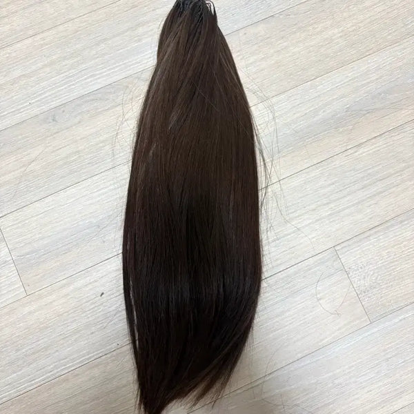 [BUNJANG] Soft Tip Brown Hair Extensions 112 Pieces 15 inch / 소프트팁 뉴노팁 붙임머리 브라운 112피스 15인치