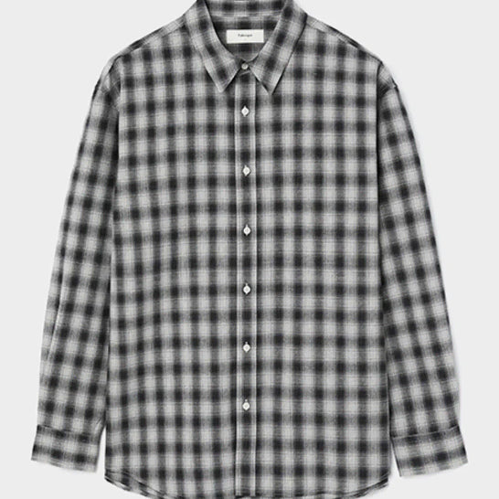 [BUNJANG] Favega Checkered Shirt Black / [2] 파브레가 체크셔츠