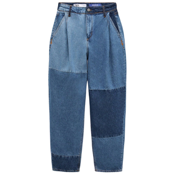 [BUNJANG] ZARA x ADERERROR Barrel Leg Jeans Blue 38 / 자라 x 아더에러 배럴 레그 진 블루 38