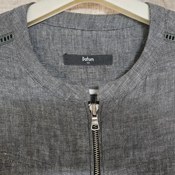 [BUNJANG] Datum Gray Linen Outer / 데이텀 그레이 린넨 아우터