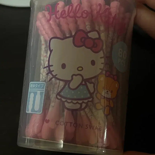 [BUNJANG] Sanrio Hello Kitty Cotton Swabs / 산리오 헬로키티 면봉