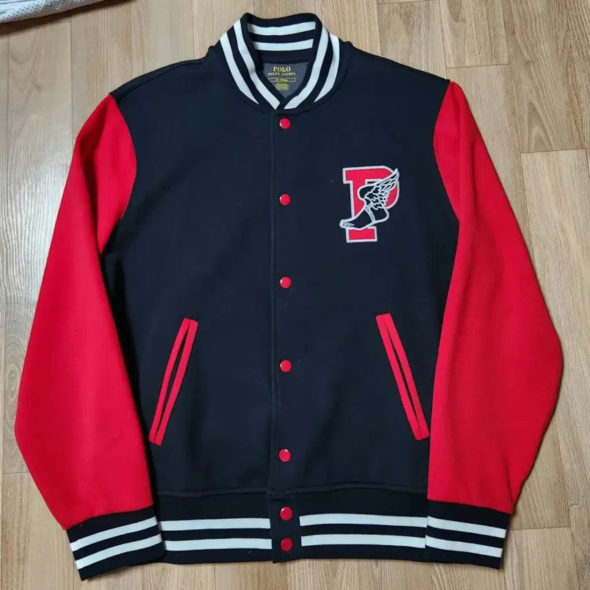 [BUNJANG] Polo Ralph Lauren P-Wing Baseball Jacket - Size M / 폴로 랄프로렌 P-WING 베이스볼 자켓 M