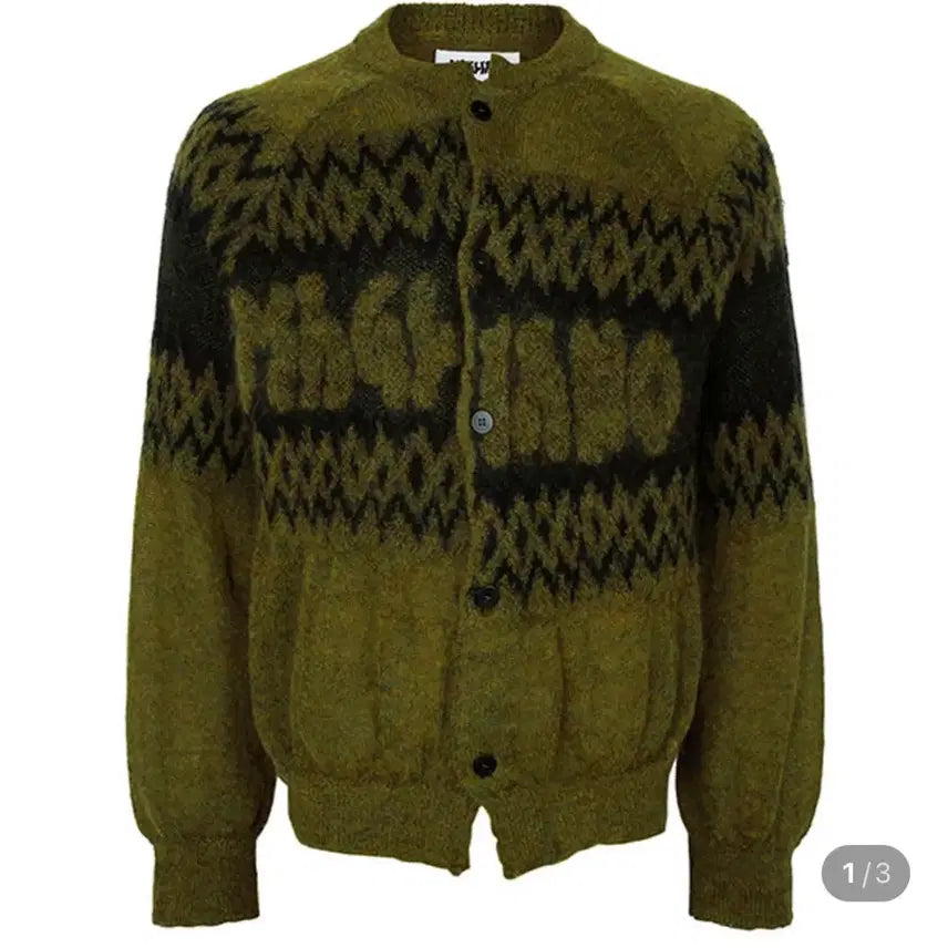 [BUNJANG] Maria-no Christmas Cardigan Rave Yellow L / (새상품)마리아노 크리스마스 가디건 레이브옐로우 L