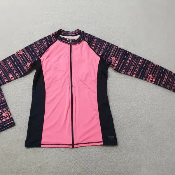 [BUNJANG] Arena Rash Guard Pink/Navy Pattern Women's Size S / 아레나 래쉬가드 핑크/네이비 패턴 55 여성85