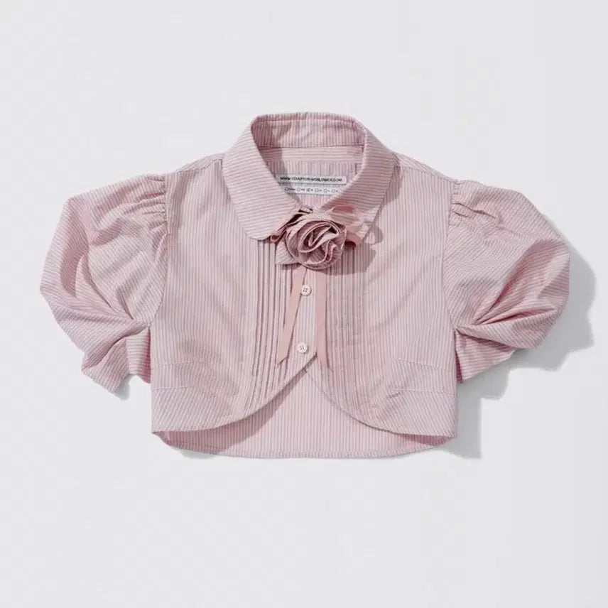 [BUNJANG] Sculptor Rosetta Baby Shirt Pink Stripe / 스컬프터 로제타 베이비 셔츠 핑크 스트라이프 s