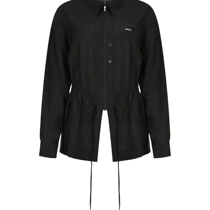 [BUNJANG] Bohemsir Two-Way Zip-Up Shirt Black / 보헴서 투웨이 집업 셔츠 블랙