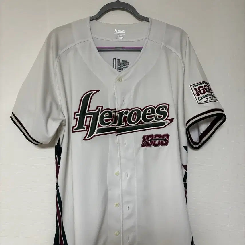 [BUNJANG] Kiwoom Heroes Kim Hye-seong 1000th Hit Commemorative Limited Edition Baseball Jersey / 김혜성 1000안타 기념 키움 유니폼