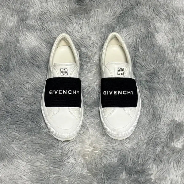 [BUNJANG] Givenchy White Band Slip-On Sneakers / 지방시 화이트 밴딩 스니커즈 (37)