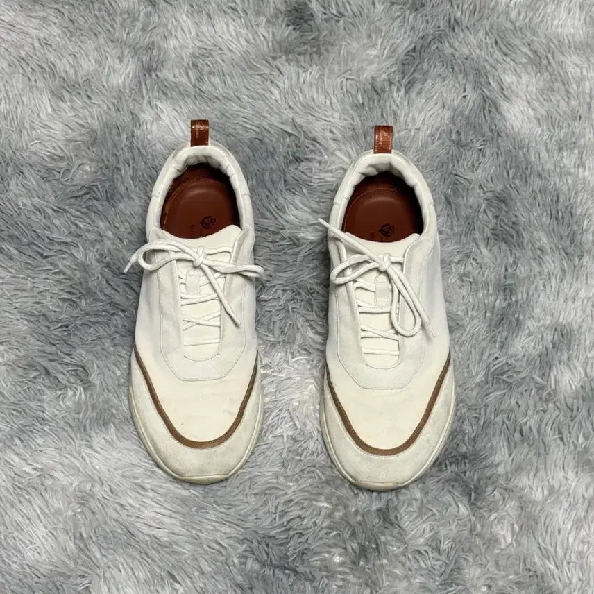 [BUNJANG] Loro Piana Modula Work Sneakers White/Brown Size 44 / 로로피아나 모듈라 워크 스리커즈 (44)