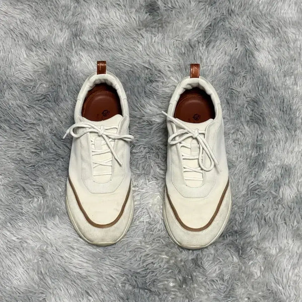 [BUNJANG] Loro Piana Modula Work Sneakers White/Brown Size 44 / 로로피아나 모듈라 워크 스리커즈 (44)