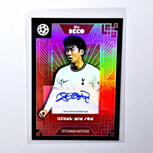 [BUNJANG] Son Heung-min 2022-23 Topps Decades Autograph Card /10 Red Parallel / 손흥민 10장 한정 싸인카드 2022-23 탑스 데코 /10 레드